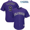 Dj Lemahieu #9 Colorado Rockies Majestic Mens Alternate Limited Cool Base Jersey - Purple
