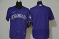 Colorado Rockies Nike Mens Limited Blank Flex Base Jersey - Purple