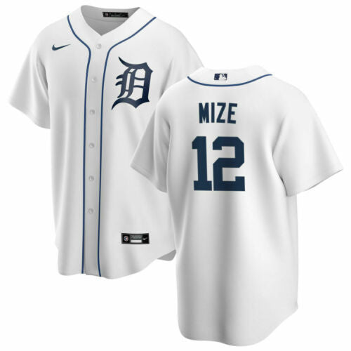 Casey Mize #12 Detroit Tigers Majestic Mens Home Limited Cool Base Player Jersey - White