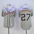 Detroit Tigers #27 Jordan Mens 2016 Zimmermann Road Flexbase Majestic Limited Baseball Jersey - Gray