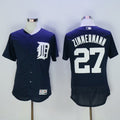 Detroit Tigers #27 Jordan Mens 2016 Zimmermann Flexbase Majestic Limited Baseball Jersey - Navy Blue