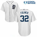Michael Fulmer #32 Detroit Tigers Majestic Mens Home Limited Cool Base Jersey - White