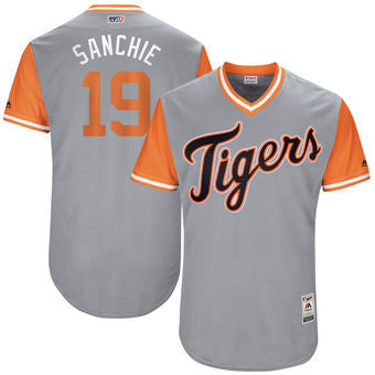 Detroit Tigers Majestic Mens 2017 Anibal Sanchez Sanchie Players Weekend Authentic Jersey - Gray