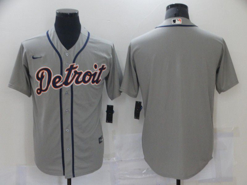 Detroit Tigers Nike Mens Limited Blank Cool Base Jersey - Grey