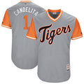 Jose Iglesias #1 Detroit Tigers Majestic Mens 2017 Candelita Players Weekend Authentic Jersey - Gray