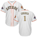 Carlos Correa #1 Houston Astros Mens 2018 Gold Program Limited Cool Base Jersey - White