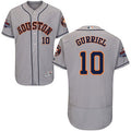 Yuli Gurriel #10 Houston Astros Mens 2017 Flexbase Authentic World Series Champions Jersey - Grey
