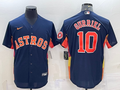 Yuli Gurriel #10 Houston Astros Nike Mens Patch Limited Cool Base Jersey - Navy Blue