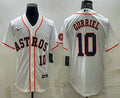 Yuli Gurriel #10 Houston Astros Nike Mens Number Patch Limited Cool Base Jersey - White