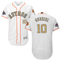 Yuli Gurriel #10 Houston Astros Mens 2018 Gold Program Flexbase Limited Jersey - White