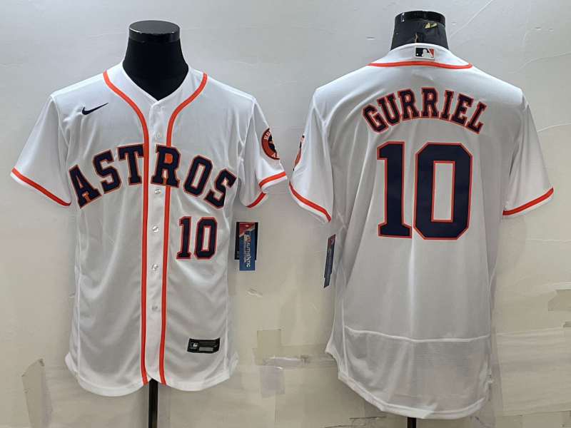 Yuli Gurriel #10 Houston Astros Nike Mens Limited Flex Base Jersey - White