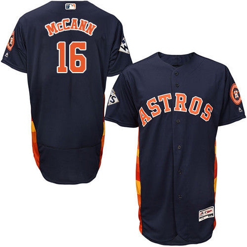 Brian Mccann #16 Houston Astros Mens 2017 Flexbase Authentic World Series Bound Jersey - Navy Blue