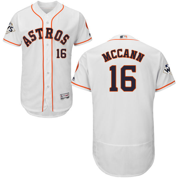 Brian Mccann #16 Houston Astros Mens 2017 Flexbase Authentic World Series Bound Jersey - White