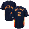 Alex Bregman #2 Houston Astros Mens 2018 Gold Program Limited Cool Base Jersey - Navy Blue