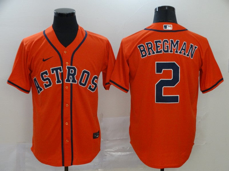 Alex Bregman #2 Houston Astros Nike Mens Limited Cool Base Jersey - Orange