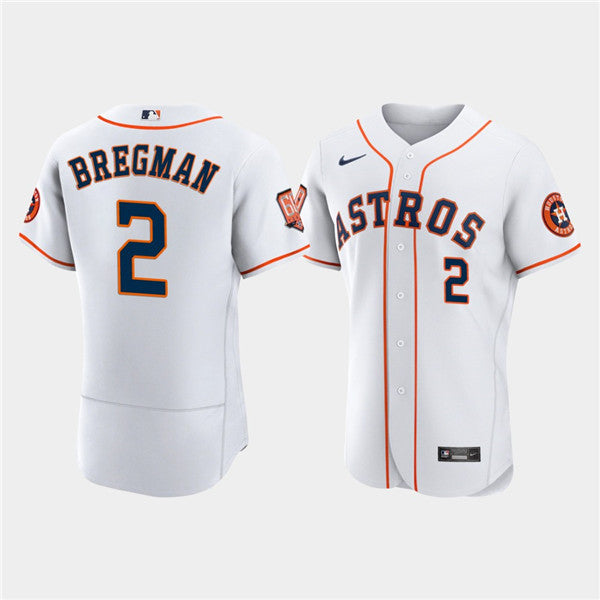 Jose Altuve #2 Houston Astros Mens 60Th Anniversary Limited Flex Base Baseball Jersey - White