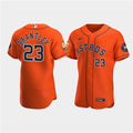 Michael Brantley #23 Houston Astros Mens 60Th Anniversary Limited Flex Base Baseball Jersey - Orange