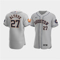 Jose Altuve #27 Houston Astros Mens 60Th Anniversary Limited Flex Base Baseball Jersey - Gray