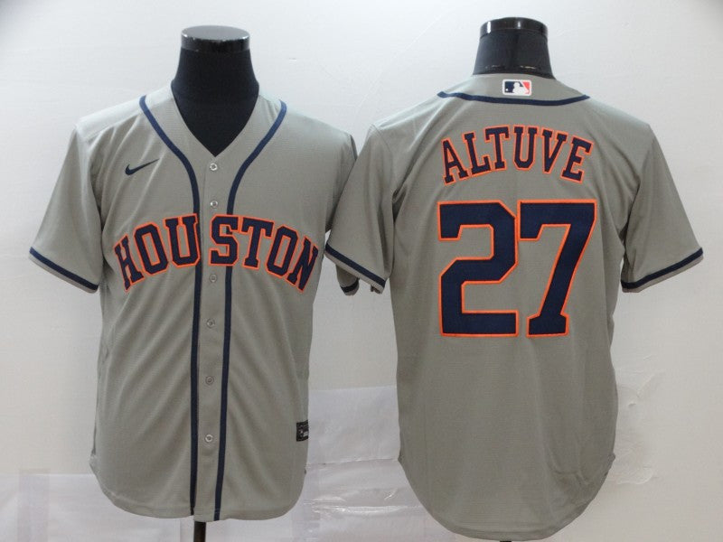 Jose Altuve #27 Houston Astros Nike Mens Limited Cool Base Jersey - Gray