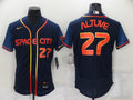 Jose Altuve #27 Houston Astros Mens 2022 Number City Connect Limited Flex Base Baseball Jersey - Navy Blue