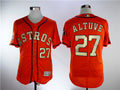 Jose Altuve #27 Houston Astros Mens Gold Program Flexbase Limited Jersey - Orange