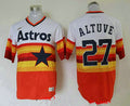 Jose Altuve #27 Houston Astros Nike Mens Rainbow Cooperstown Limited Cool Base Jersey - Orange