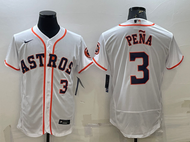 Jeremy Pena #3 Houston Astros Nike Mens Limited Flex Base Jersey - White