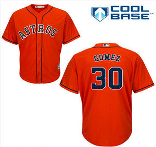 Carlos Gomez #30 Houston Astros Mens Alternate Limited Cool Base Jersey - Orange
