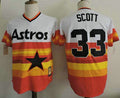 Mike Scott #33 Houston Astros Majestic Mens Rainbow Cool Base Cooperstown Limited Player Jersey