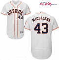 Lance Mccullers Jr #43 Houston Astros Majestic Mens Home Limited Flex Base Jersey - White
