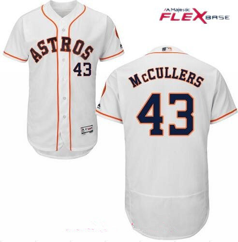 Lance Mccullers Jr #43 Houston Astros Majestic Mens Home Limited Flex Base Jersey - White
