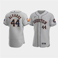 Yordan Alvarez #44 Houston Astros Mens 60Th Anniversary Limited Flex Base Baseball Jersey - Gray
