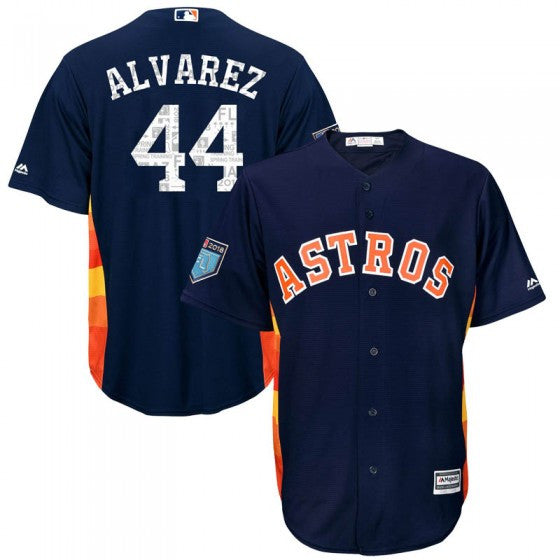 Yordan Alvarez #44 Houston Astros Majestic Mens 2018 Cool Base Spring Training Limited Jersey - Navy