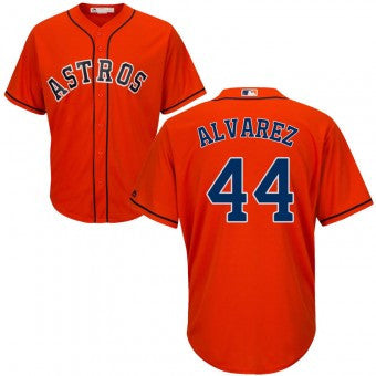 Yordan Alvarez #44 Houston Astros Majestic Mens Cool Base Alternate Limited Jersey - Orange