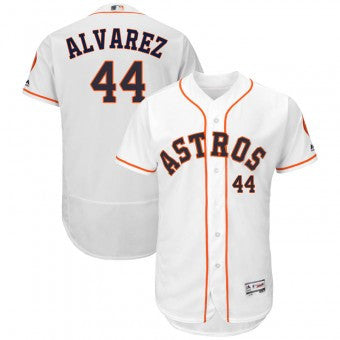 Yordan Alvarez #44 Houston Astros Majestic Mens Flex Base Home Limited Jersey - White