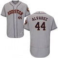 Yordan Alvarez #44 Houston Astros Majestic Mens Flex Base Road Limited Jersey - Gray