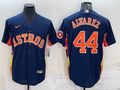Yordan Alvarez #44 Houston Astros Nike Mens Patch Limited Cool Base Jersey - Navy Blue