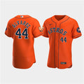 Yordan Alvarez #44 Houston Astros Mens 60Th Anniversary Limited Flex Base Baseball Jersey - Orange