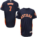 Craig Biggio #7 Houston Astros Mens 2017 Flexbase Authentic World Series Bound Jersey - Navy Blue