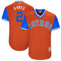 Alex Bregman #2 Houston Astros Majestic Mens 2017 A Breg Players Weekend Authentic Jersey - Orange