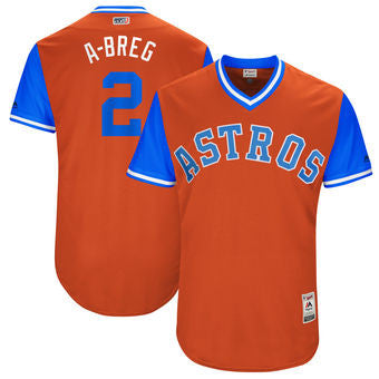 Alex Bregman #2 Houston Astros Majestic Mens 2017 A Breg Players Weekend Authentic Jersey - Orange
