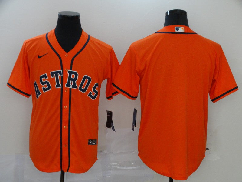 Houston Astros Nike Mens Limited Blank Cool Base Jersey - Orange