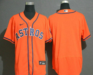 Houston Astros Nike Mens Limited Blank Flex Base Jersey - Orange