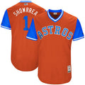 Carlos Correa #1 Houston Astros Majestic Mens 2017 Showrrea Players Weekend Authentic Jersey - Orange