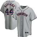 Yordan Alvarez #44 Houston Astros Mens Limited Cool Base Jersey - Grey