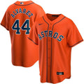 Yordan Alvarez #44 Houston Astros Mens Limited Cool Base Jersey - Orange