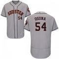 Roberto Osuna #54 Houston Astros Majestic Mens Flex Base Road Limited Jersey - Gray