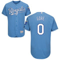 Light Blue #0 Kansas City Royals Majestic Mens 2016 Terrance Gore Flexbase Authentic Jersey