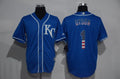 Jarrod Dyson #1 Kansas City Royals Mens Kc Usa Flag Fashion Limited Jersey - Navy Blue