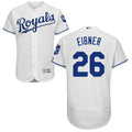 Brett Eibner #26 Kansas City Royals Majestic Mens 2016 Flexbase Authentic Jersey - White